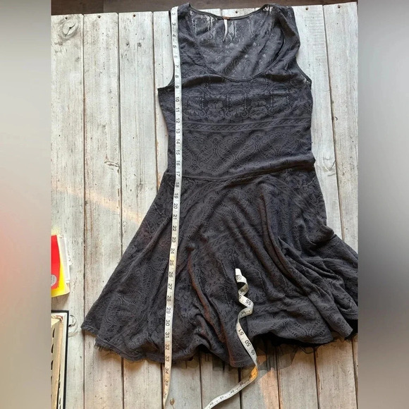 Free People, lace overlay, camisole, tulle slip, dress, small - Picture 3 of 11